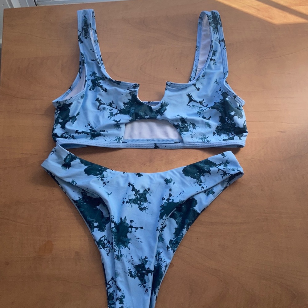 Tie dye bathing suit set